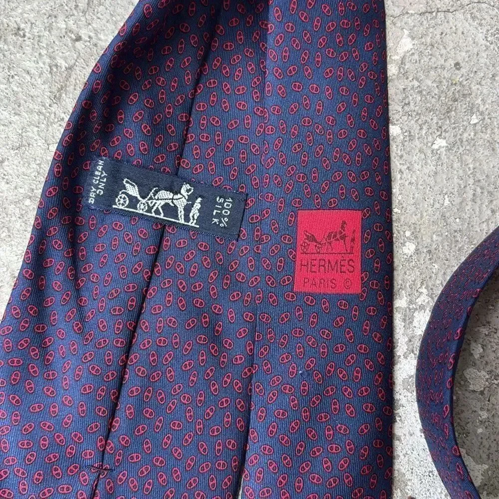 Hermes silk tie